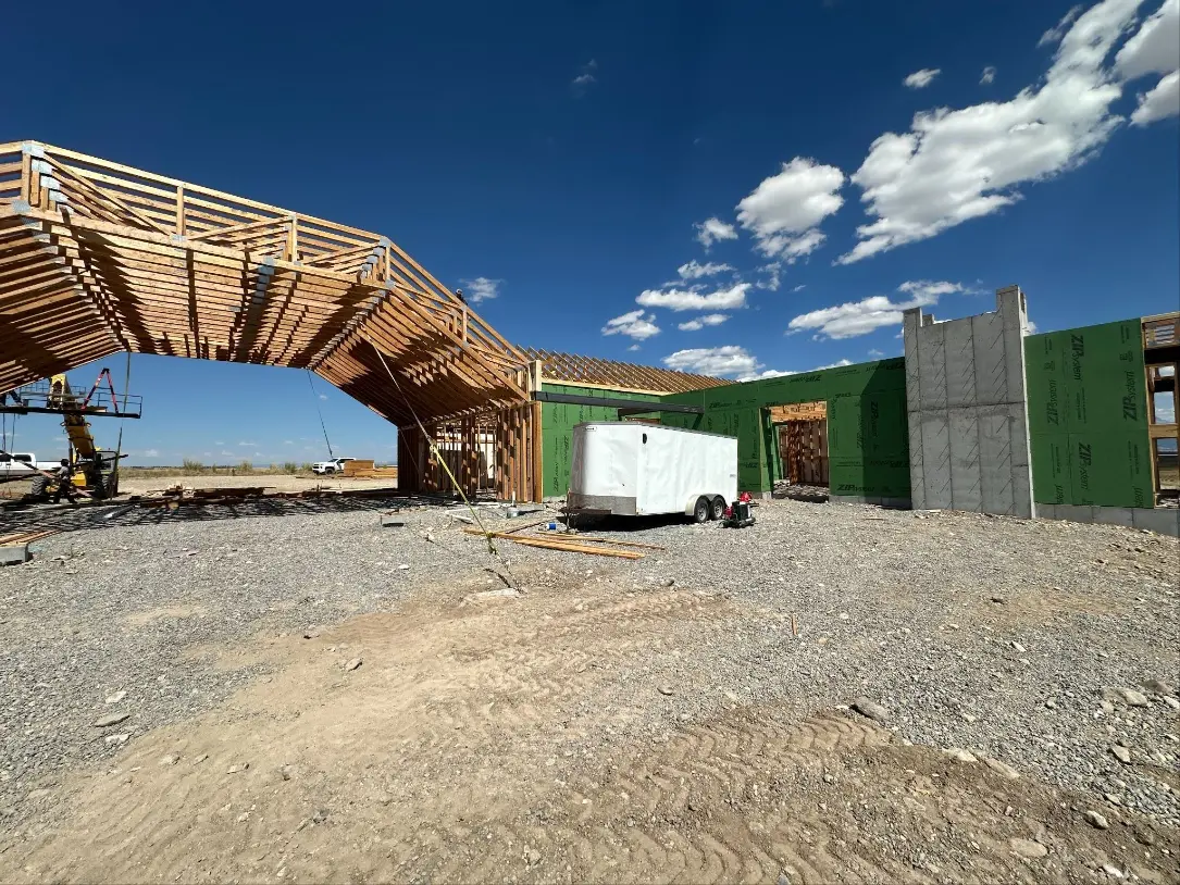 Double F Ranch Night Shift Construction Building Framework