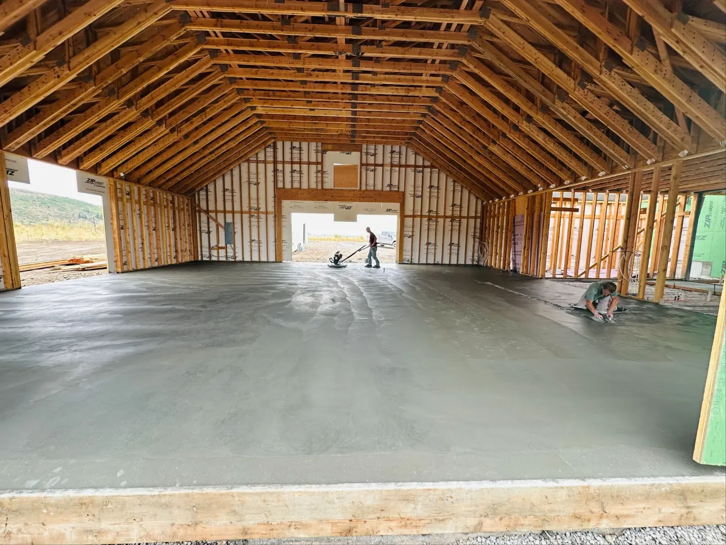 Double F Ranch Night Shift Construction Building Interior Floor Progress