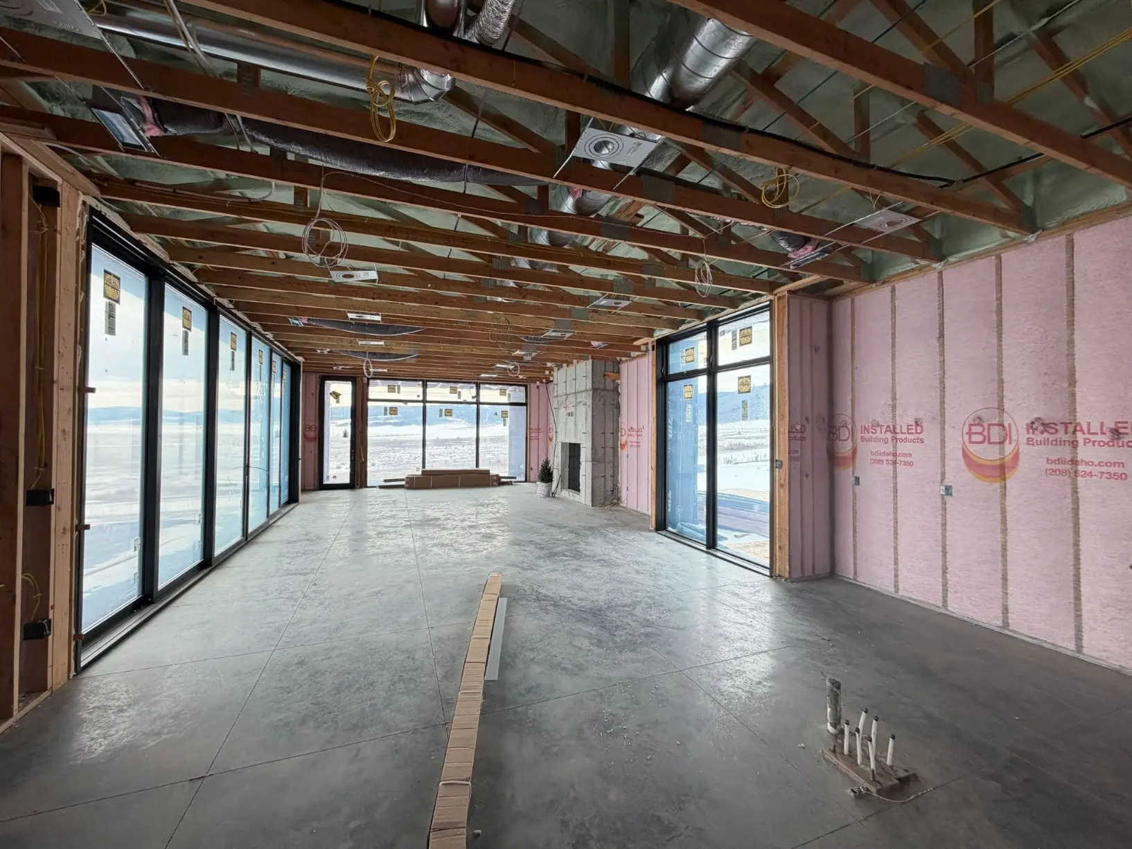 Double F Ranch Night Shift Construction Building Windows