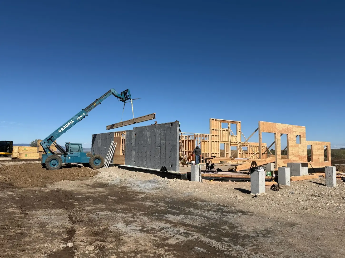 Yellow Rose Night Shift Construction Building Framework
